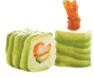 161 - Rouleau de dragon vert - Nanti's Sushi - Pleuville